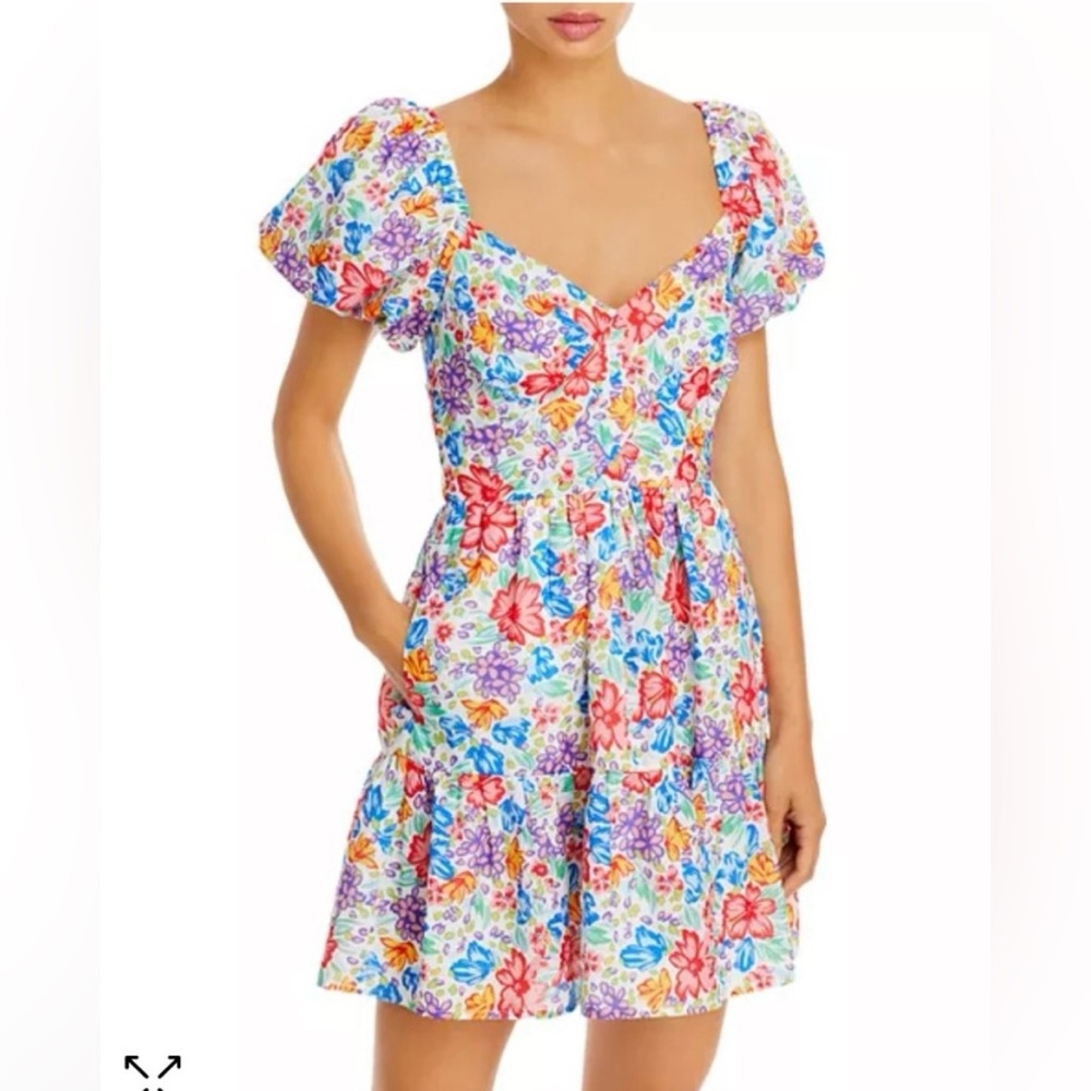 Aqua dress size xl new beautiful floral dress